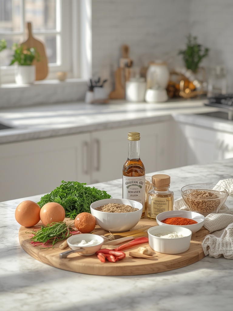 Ingredients laid out