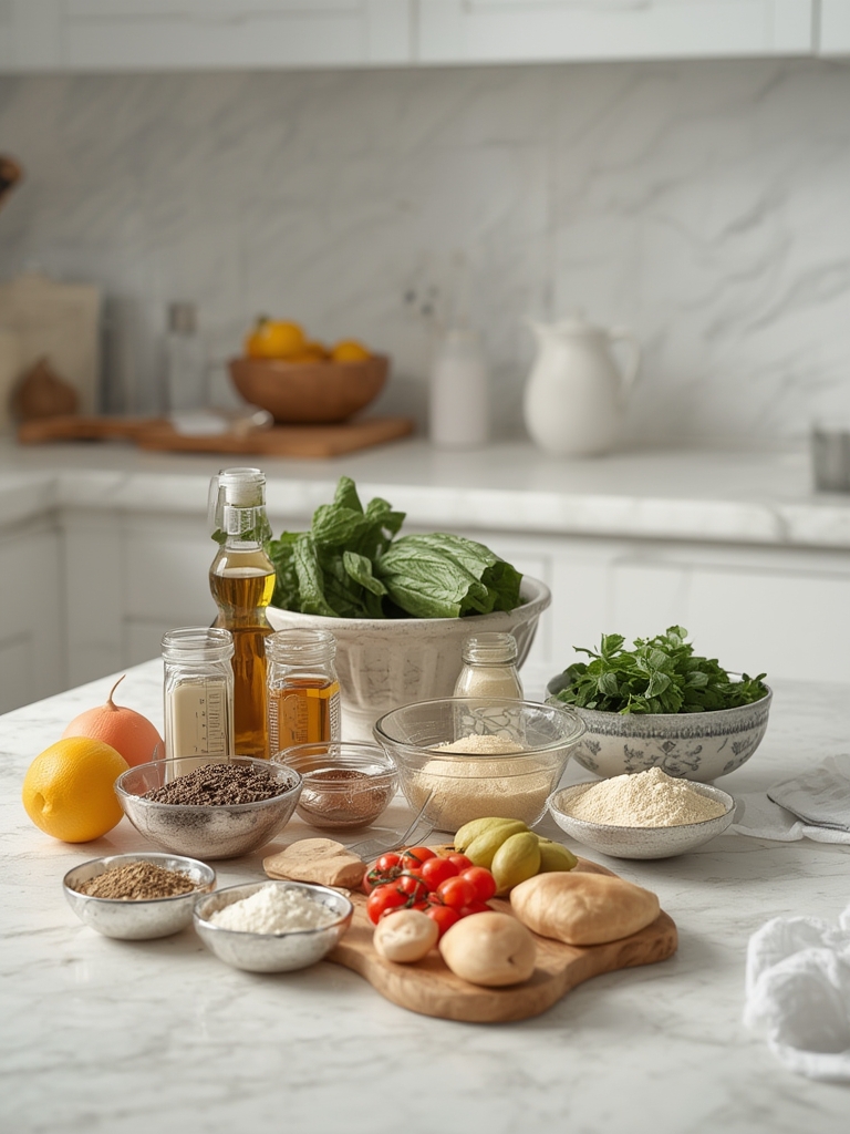 Ingredients laid out