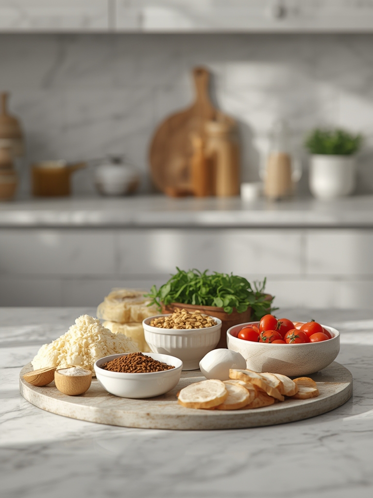 Ingredients laid out