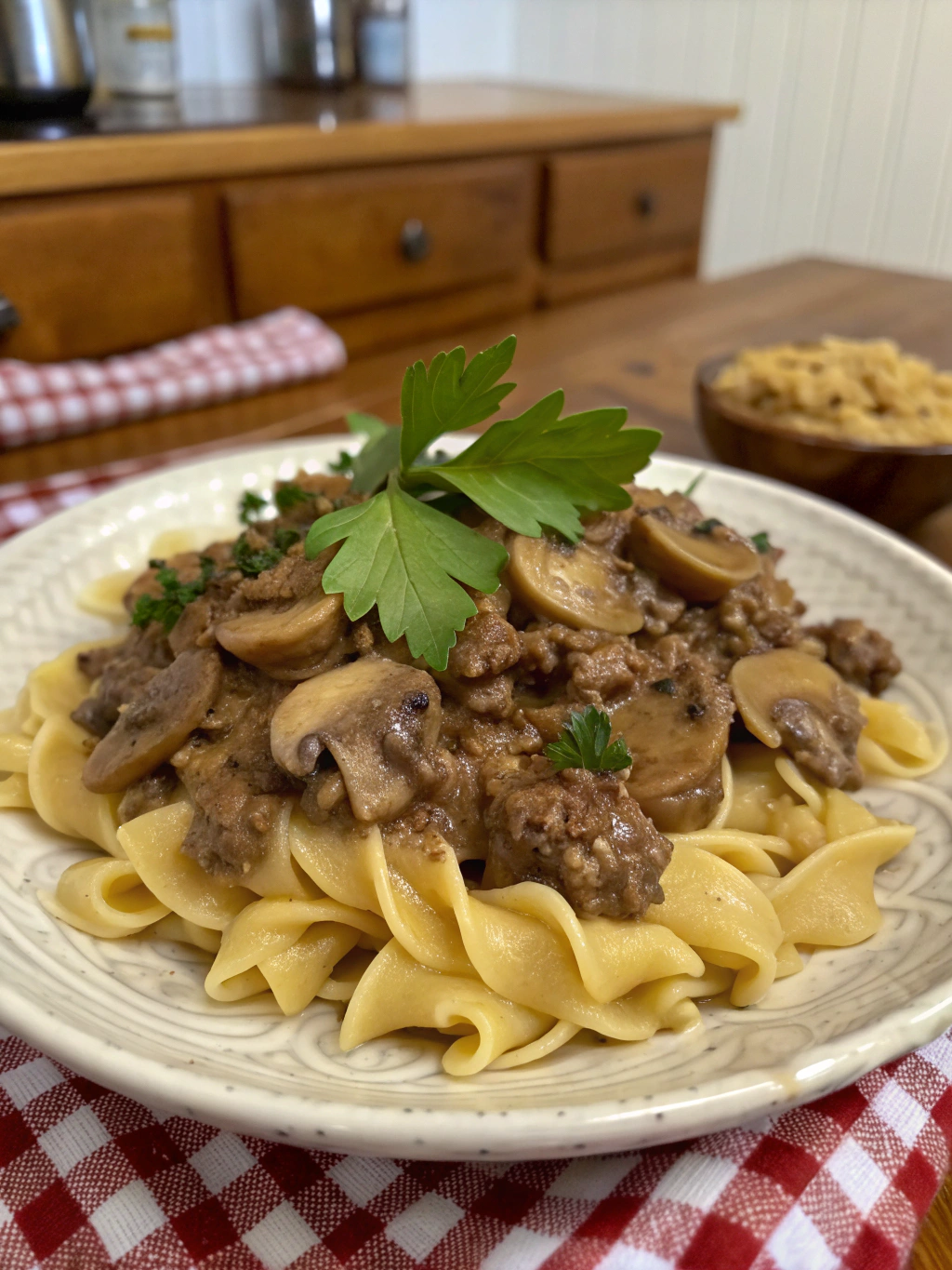 Grandma’s Old Fashioned Hamburger Stroganoff Recipe