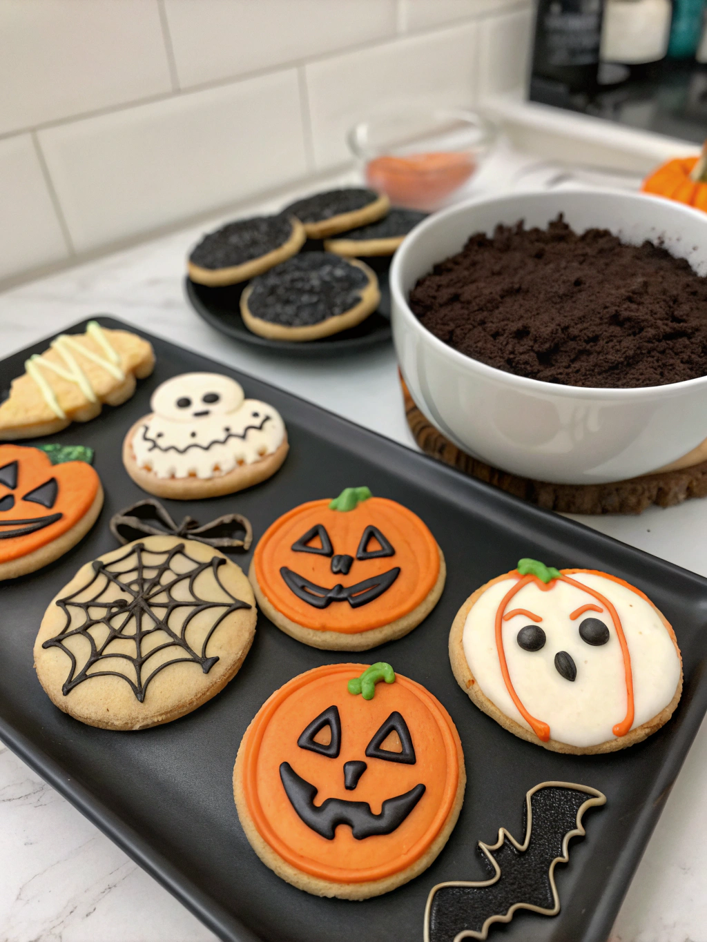 Halloween Sugar Cookies: Spooky Designs & Black Cocoa Recipes