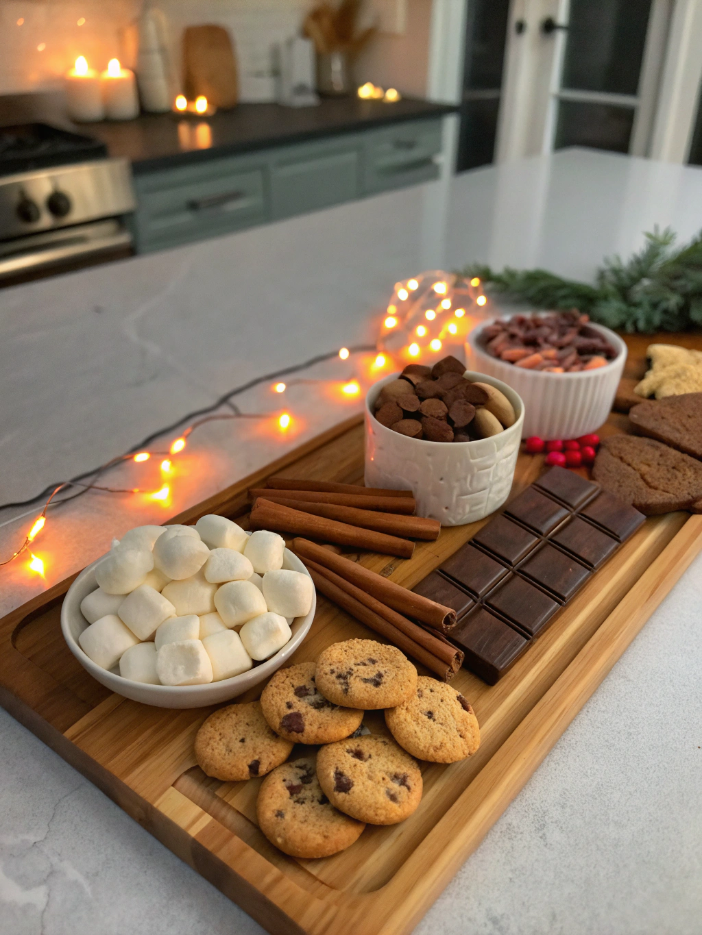 How to Build a Hot Chocolate Charcuterie Board (Dessert Platter)