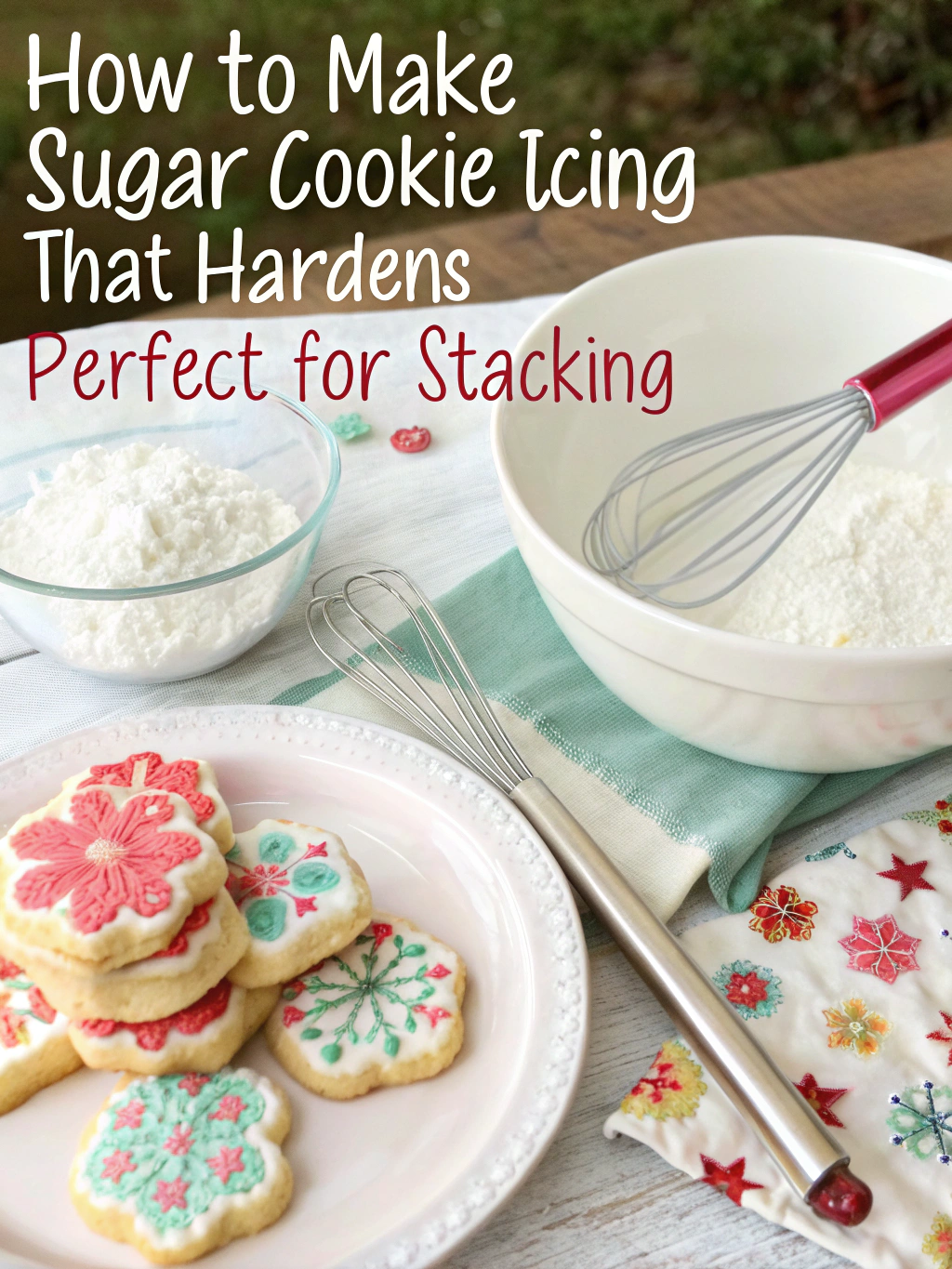 How to Make Sugar Cookie Icing That Hardens (Perfect for Stacking!)