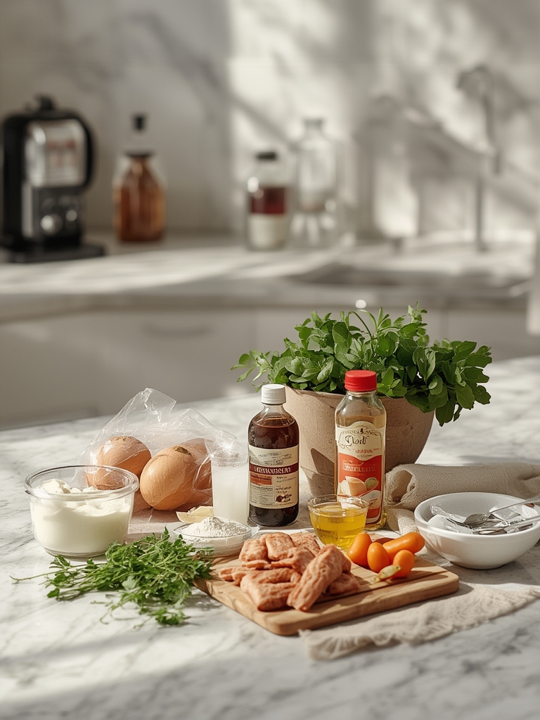 Ingredients laid out