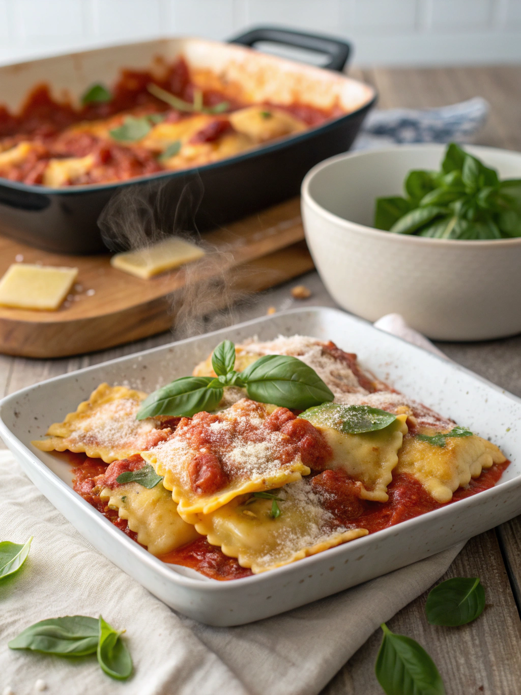 Lazy Sunday: 5-Ingredient Cheese Ravioli Bake
