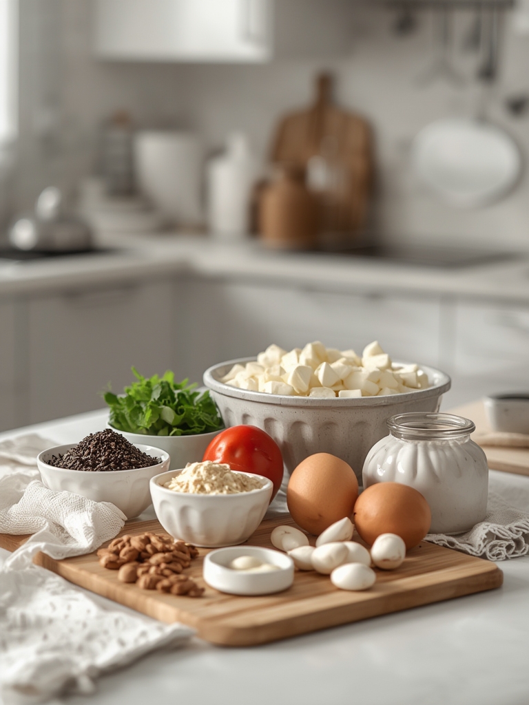 Ingredients laid out