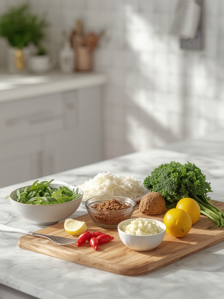 Ingredients laid out