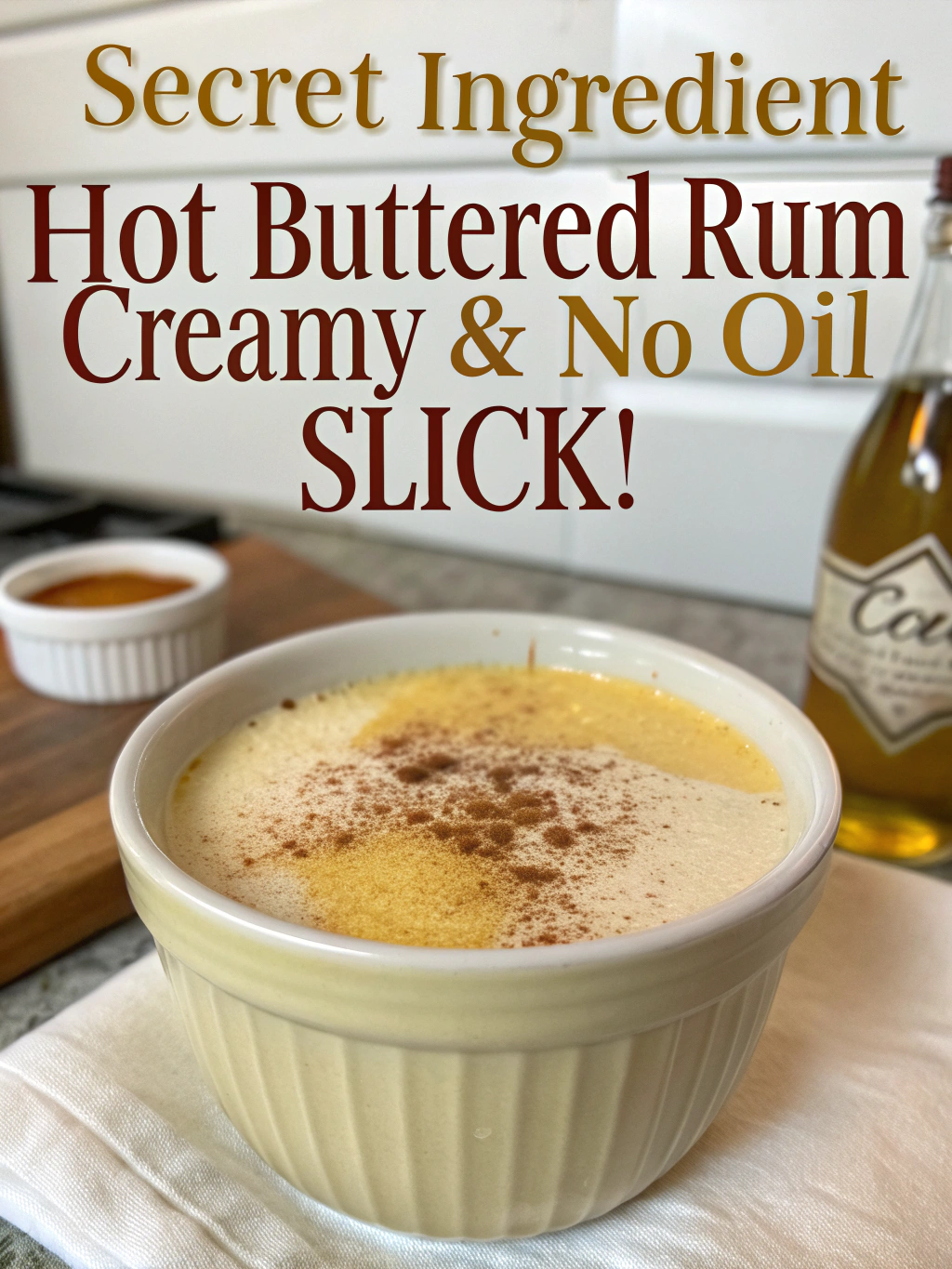 Secret Ingredient Hot Buttered Rum (Creamy & No Oil Slick!)