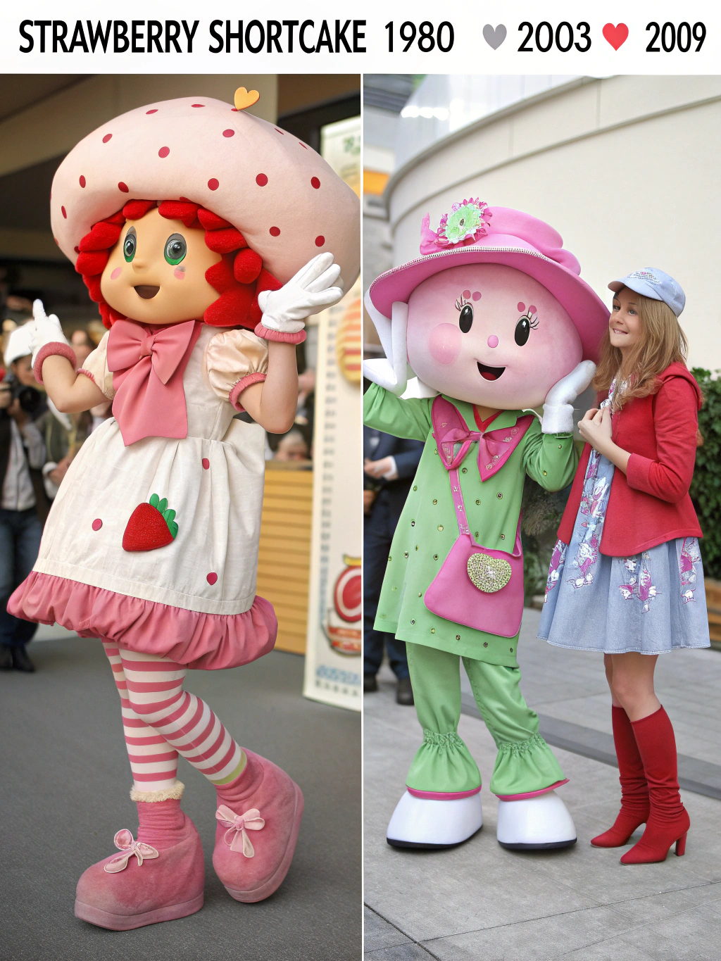 The Evolution of Strawberry Shortcake: 1980 vs. 2003 vs. 2009 Fashion