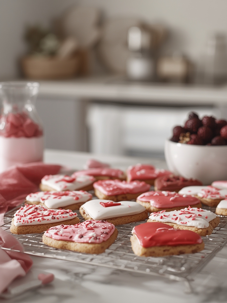 Retro Revival: Vintage Pipe Valentines Day Cookies Decorated