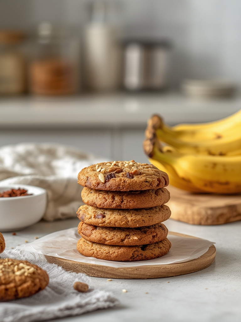 Easy Banana Bread Cookies Recipe with Chocolate Chips