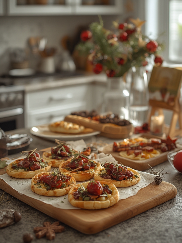 Savory Puff Pastry Christmas Party Appetizers in 20 Minutes