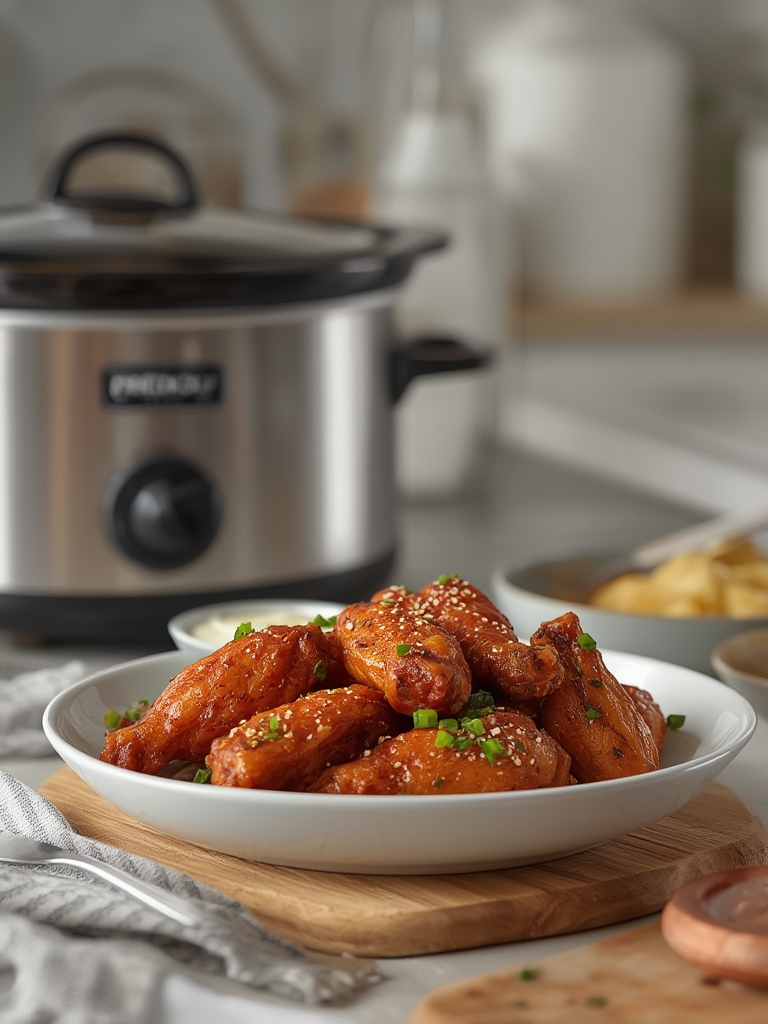 Crispy-Skin Crockpot Chicken Wings (The Broiler Secret)