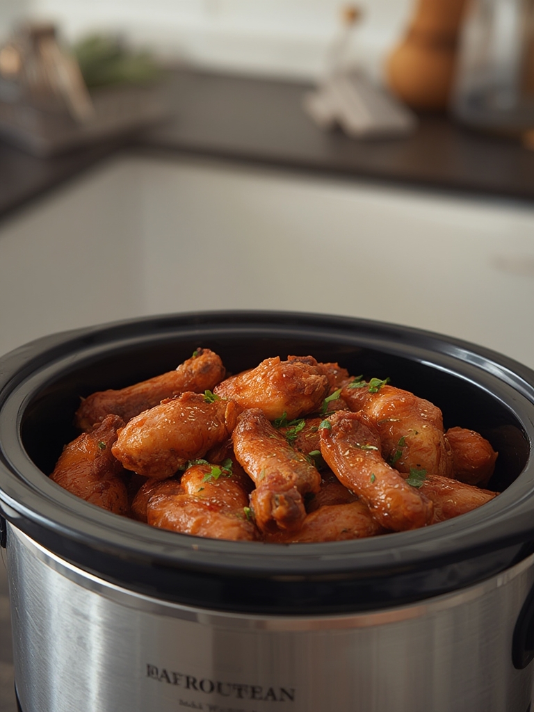 Game Day Crockpot Chicken Wings: Buffalo & BBQ Styles