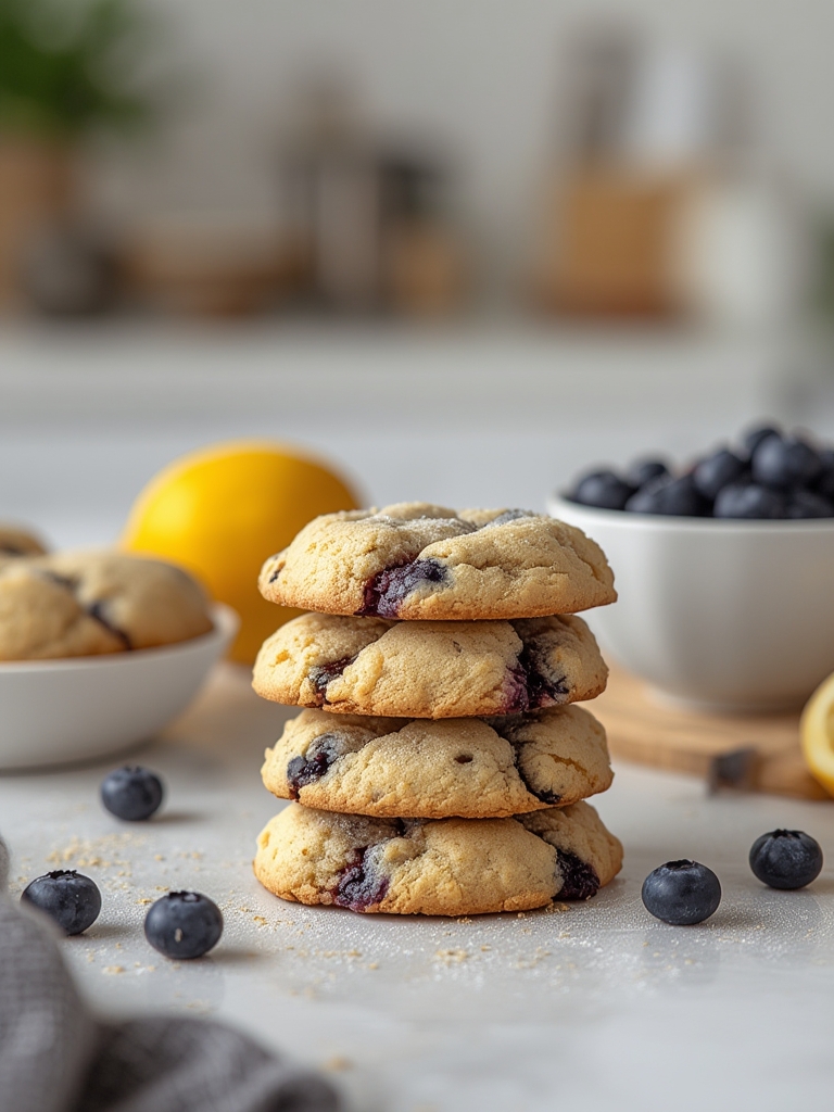 Soft & Chewy: The Best Lemon Blueberry Cookies with White Chocolate