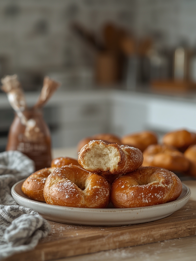 The Crispiest Sourdough Discard Pretzel Bites with 3 Easy Dipping Sauces