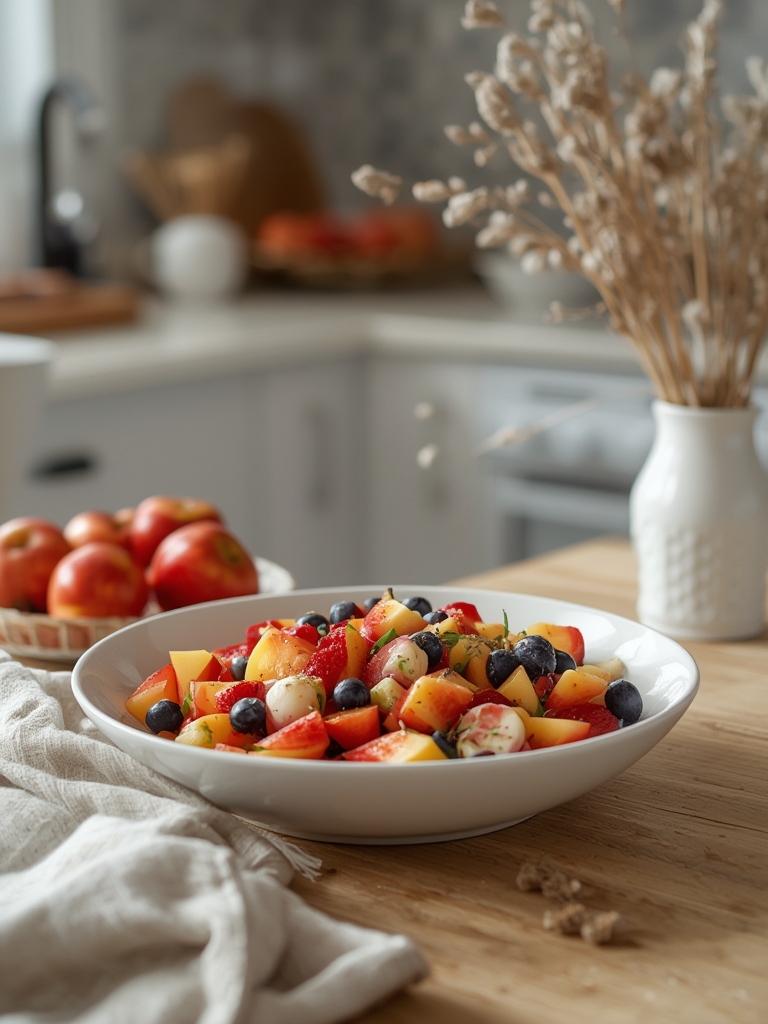 Christmas in a Bowl : Red & Green Winter Fruit Salad