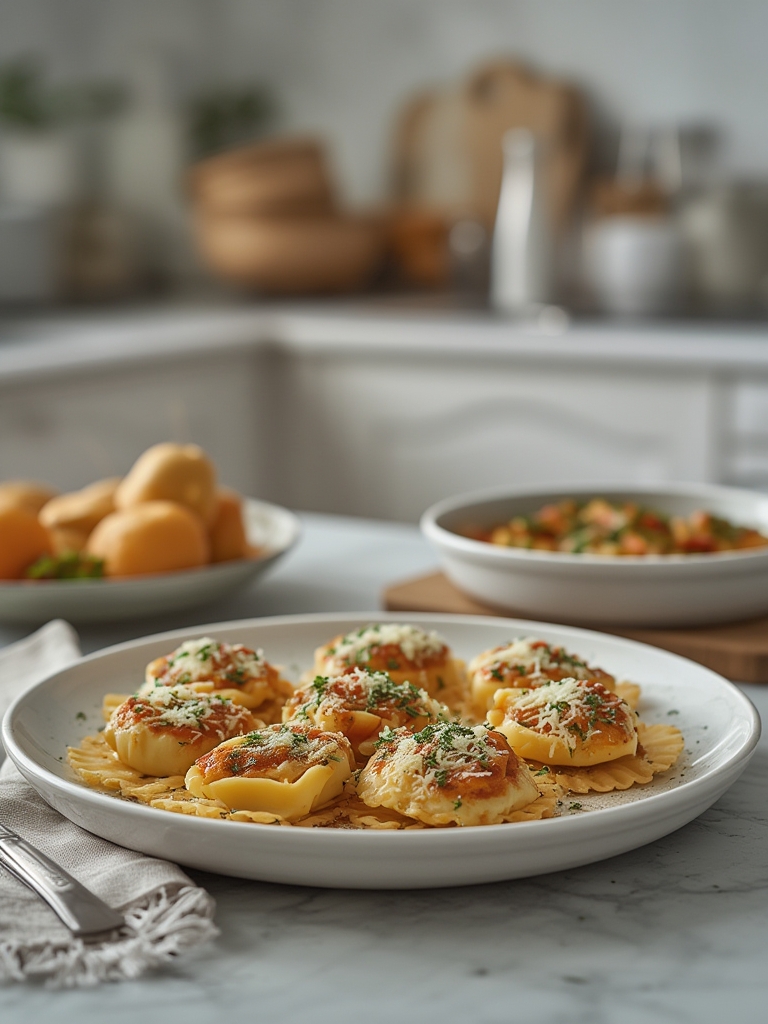 Cold Cheese Tortellini Appetizers on a Stick