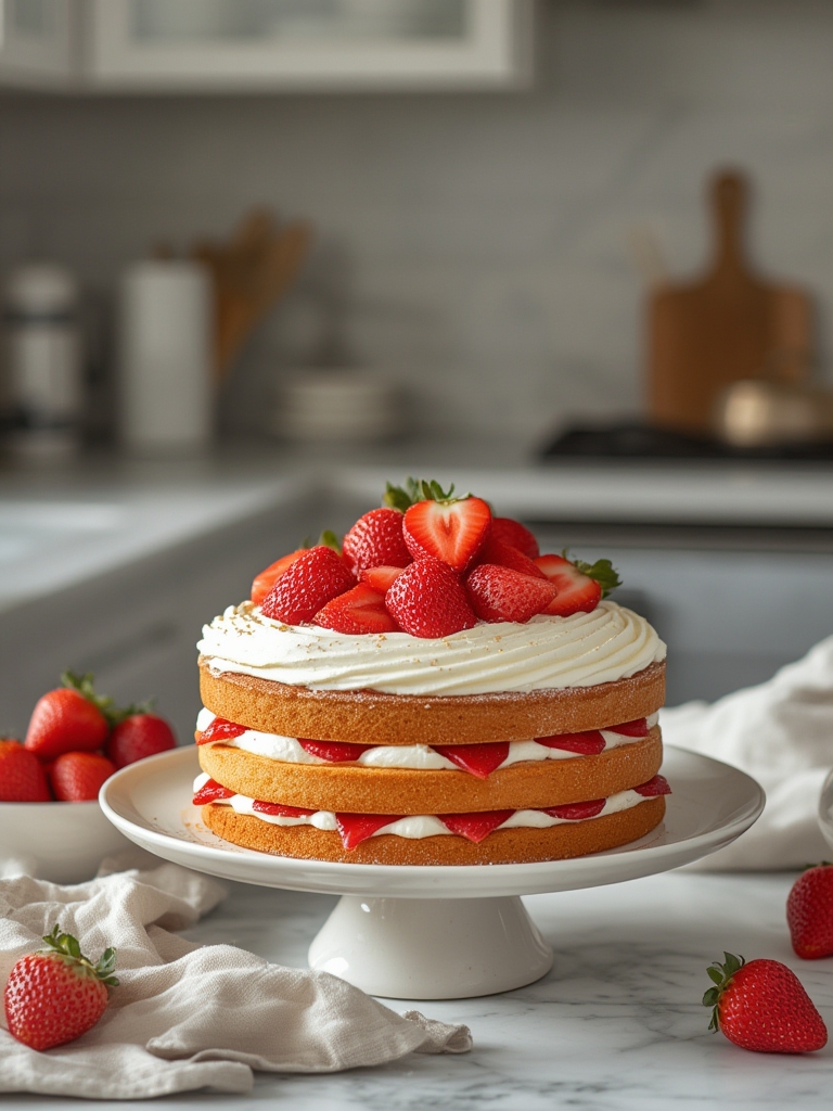 How To Make Strawberry Shortcake Cake That Doesn’t Get Soggy