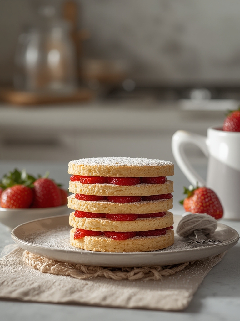 Buttery Shortbread For Strawberry Shortcake: A Twist