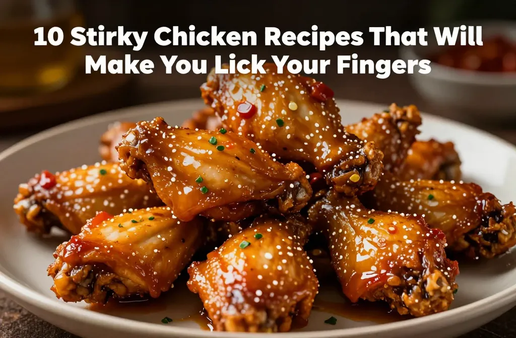 10 Sticky Chicken Wings Recipes That Will Make You Lick Your Fingers