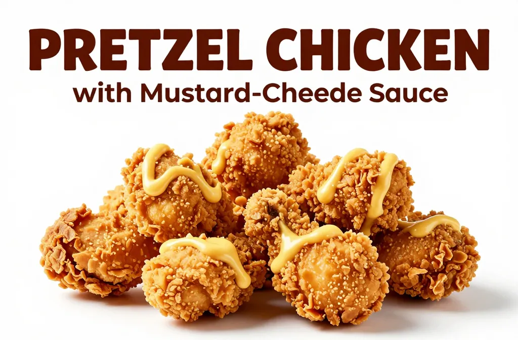 Pretzel Chicken with Mustard-Cheddar Sauce – Crispy and Flavorful Chicken Dish