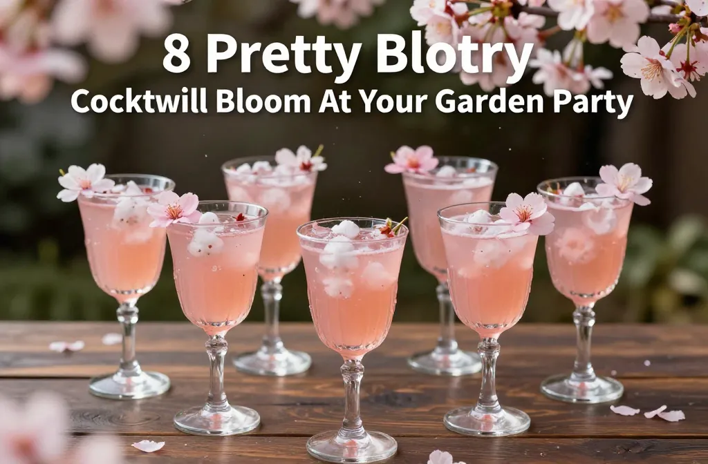 8 Pretty Cherry Blossom Cocktails That Will Bloom At Your Garden Party